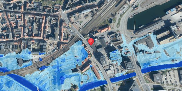 Oversvømmelsesrisiko fra vandløb på Buen 7, . , 6000 Kolding