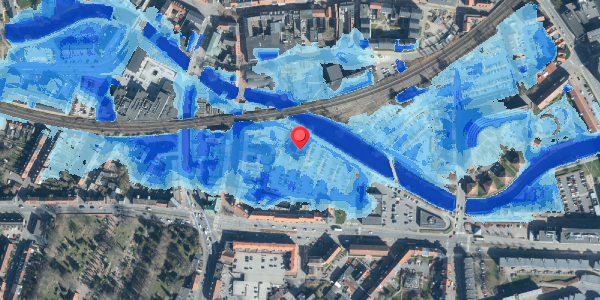 Oversvømmelsesrisiko fra vandløb på Riberdyb 10A, . , 6000 Kolding