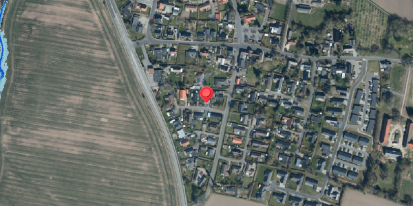 Oversvømmelsesrisiko fra vandløb på Schultzvej 2, 6091 Bjert