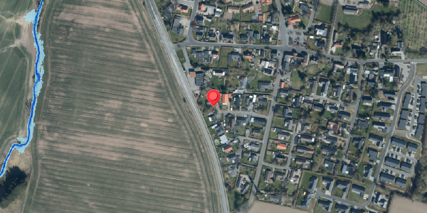 Oversvømmelsesrisiko fra vandløb på Schultzvej 8, 6091 Bjert