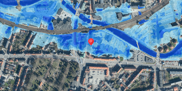 Oversvømmelsesrisiko fra vandløb på Søndergade 21, 6000 Kolding
