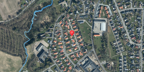 Oversvømmelsesrisiko fra vandløb på Teglparken 21, 6000 Kolding