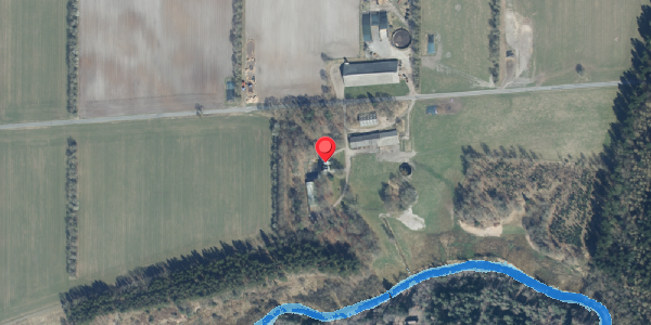 Oversvømmelsesrisiko fra vandløb på Tykskovvej 20, 7361 Ejstrupholm