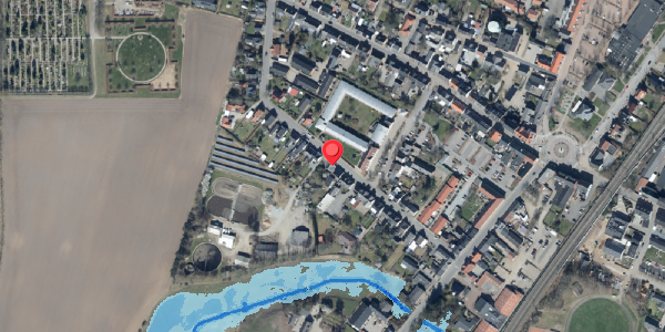 Oversvømmelsesrisiko fra vandløb på Danmarksgade 21, 6580 Vamdrup