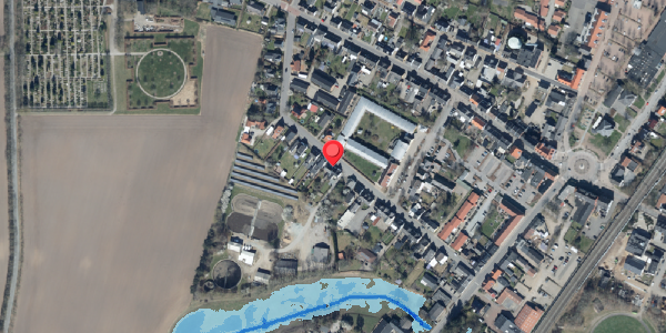 Oversvømmelsesrisiko fra vandløb på Danmarksgade 25, 6580 Vamdrup