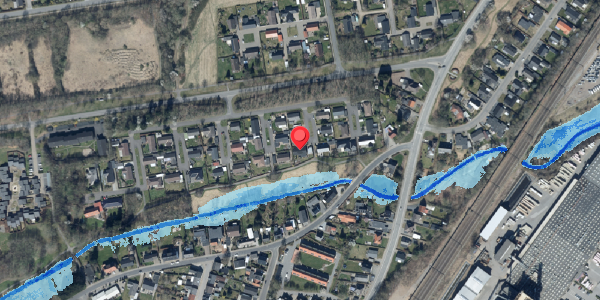 Oversvømmelsesrisiko fra vandløb på Hvide Hus 9, . , 6580 Vamdrup