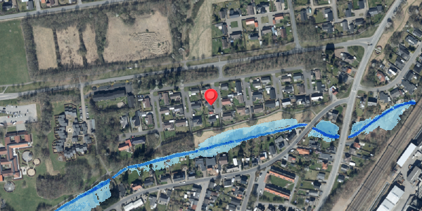 Oversvømmelsesrisiko fra vandløb på Hvide Hus 20, . , 6580 Vamdrup