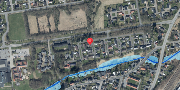 Oversvømmelsesrisiko fra vandløb på Hvide Hus 25, . , 6580 Vamdrup