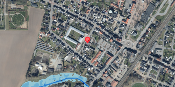 Oversvømmelsesrisiko fra vandløb på Lindegade 3, 6580 Vamdrup
