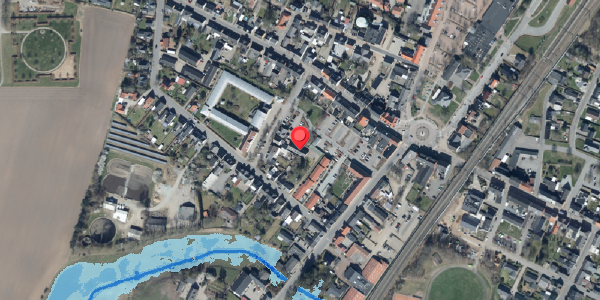 Oversvømmelsesrisiko fra vandløb på Danmarksgade 2E, 6580 Vamdrup
