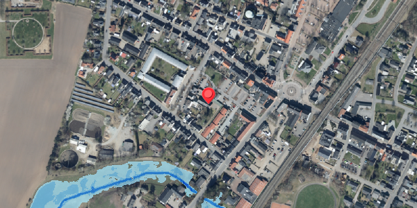 Oversvømmelsesrisiko fra vandløb på Danmarksgade 2D, 6580 Vamdrup
