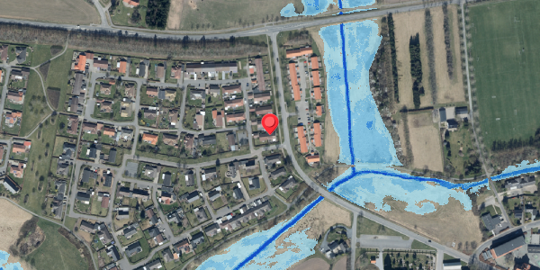 Oversvømmelsesrisiko fra vandløb på Trelle Ager 1B, . , 6580 Vamdrup