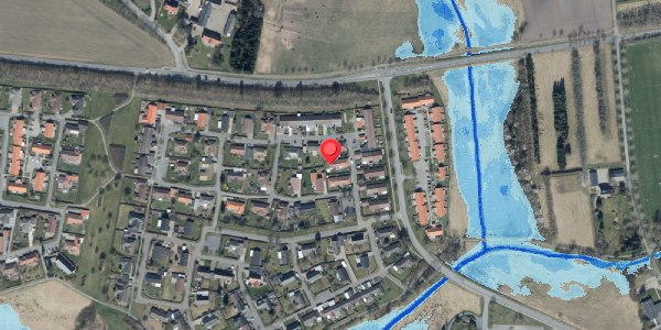 Oversvømmelsesrisiko fra vandløb på Trelle Ager 3D, . , 6580 Vamdrup