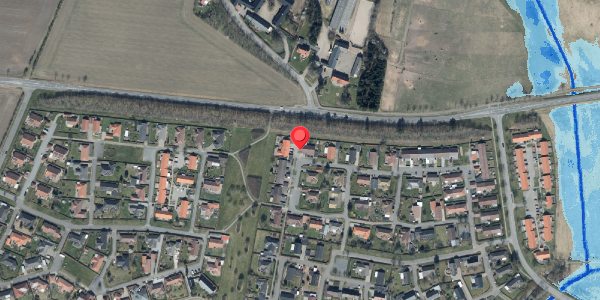 Oversvømmelsesrisiko fra vandløb på Trelle Ager 27B, . , 6580 Vamdrup