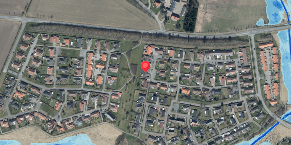 Oversvømmelsesrisiko fra vandløb på Trelle Ager 28D, . , 6580 Vamdrup