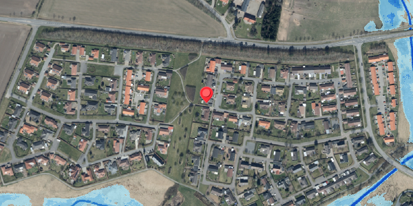 Oversvømmelsesrisiko fra vandløb på Trelle Ager 28E, . , 6580 Vamdrup