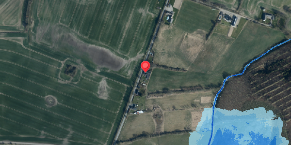 Oversvømmelsesrisiko fra vandløb på Vadhusevej 21, 6580 Vamdrup