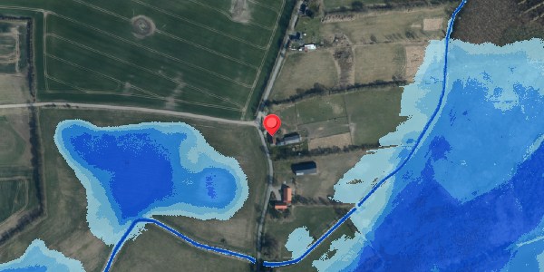 Oversvømmelsesrisiko fra vandløb på Vadhusevej 27, . , 6580 Vamdrup