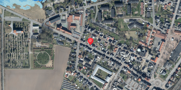 Oversvømmelsesrisiko fra vandløb på Vestergade 46, 6580 Vamdrup