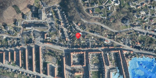 Oversvømmelsesrisiko fra vandløb på Dalgade 4A, 7100 Vejle