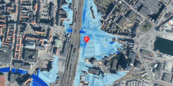 Oversvømmelsesrisiko fra vandløb på Danmarksgade 3A, . 2, 7100 Vejle