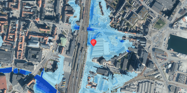 Oversvømmelsesrisiko fra vandløb på Danmarksgade 3B, . 21, 7100 Vejle