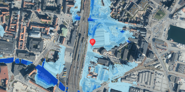 Oversvømmelsesrisiko fra vandløb på Danmarksgade 3D, . 13, 7100 Vejle
