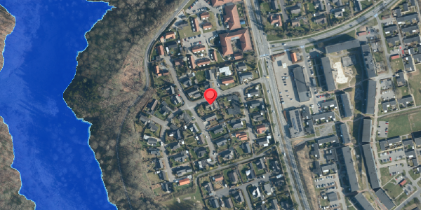 Oversvømmelsesrisiko fra vandløb på Thulevej 21, 7100 Vejle