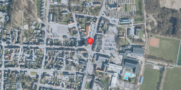 Oversvømmelsesrisiko fra vandløb på Danmarksgade 2, 7490 Aulum