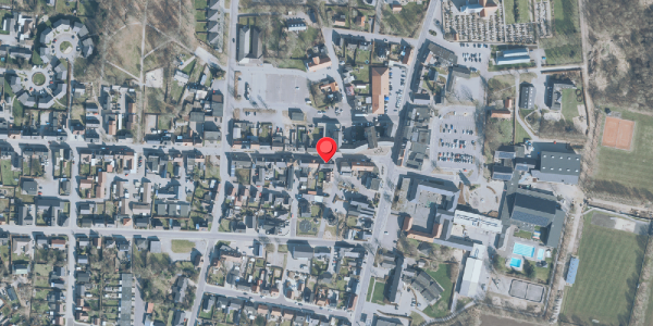 Oversvømmelsesrisiko fra vandløb på Danmarksgade 7, 7490 Aulum