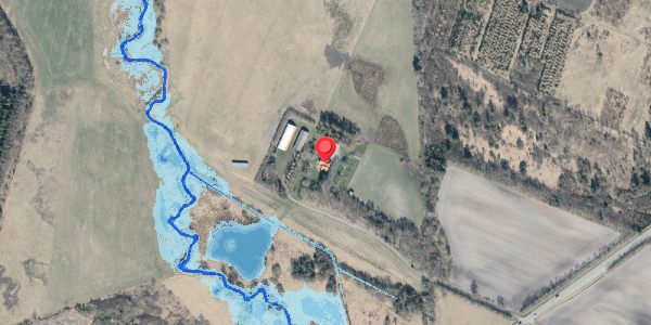Oversvømmelsesrisiko fra vandløb på Feldborgvej 21, 7540 Haderup