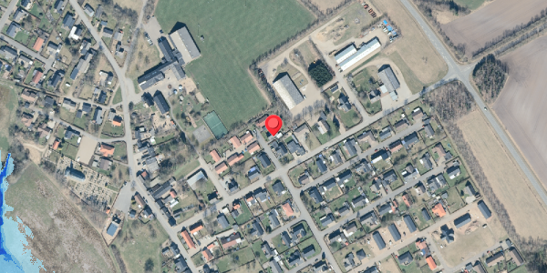 Oversvømmelsesrisiko fra vandløb på Grantoften 25, . , 7490 Aulum