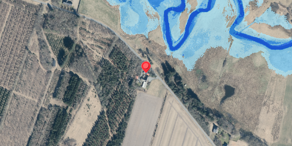 Oversvømmelsesrisiko fra vandløb på Vormstrupvej 4, 7540 Haderup