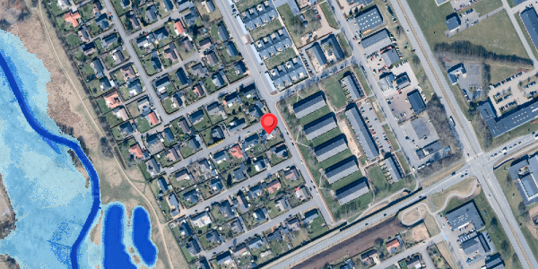 Oversvømmelsesrisiko fra vandløb på Blomstertoften 53, . , 7400 Herning
