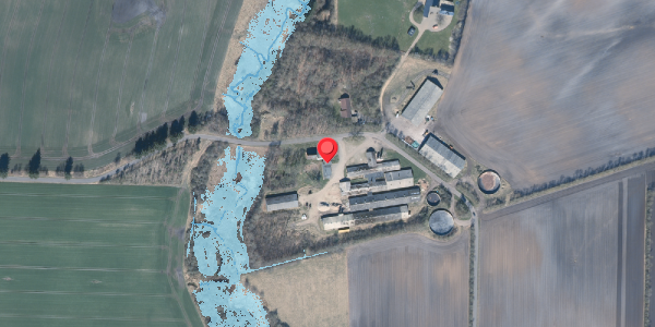 Oversvømmelsesrisiko fra vandløb på Okkelsvej 21, 7400 Herning