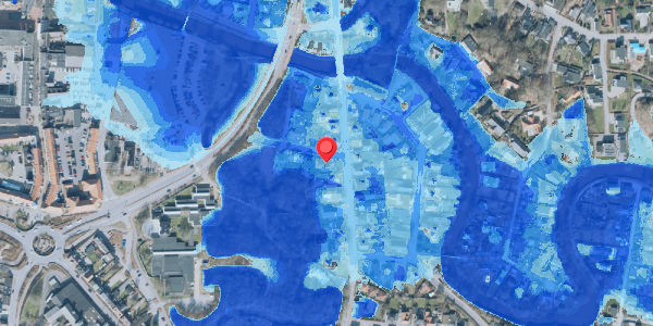 Oversvømmelsesrisiko fra vandløb på Hellasvej 1, 7500 Holstebro