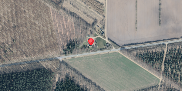 Oversvømmelsesrisiko fra vandløb på Viborgvej 285, 7830 Vinderup