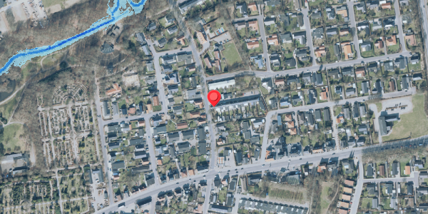 Oversvømmelsesrisiko fra vandløb på Vikkevej 2, 7500 Holstebro