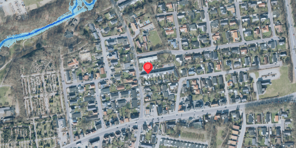 Oversvømmelsesrisiko fra vandløb på Vikkevej 6, . , 7500 Holstebro