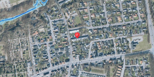 Oversvømmelsesrisiko fra vandløb på Vikkevej 10, 7500 Holstebro