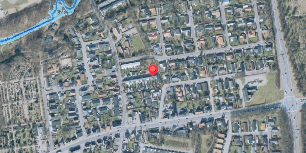 Oversvømmelsesrisiko fra vandløb på Vikkevej 22, 7500 Holstebro