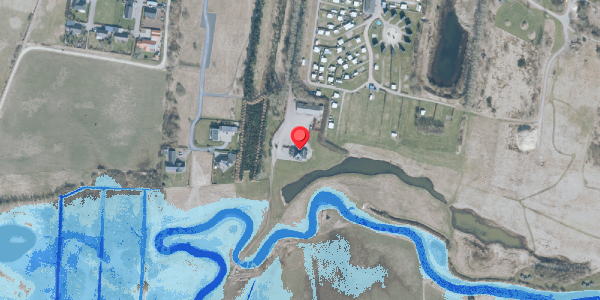 Oversvømmelsesrisiko fra vandløb på Hovervej 54, 6950 Ringkøbing