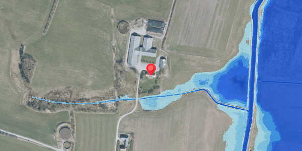 Oversvømmelsesrisiko fra vandløb på Opstrupvej 5, . , 6980 Tim