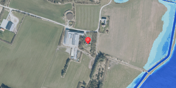 Oversvømmelsesrisiko fra vandløb på Opstrupvej 6, . , 6980 Tim