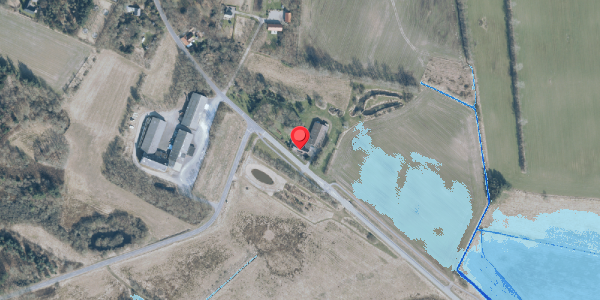 Oversvømmelsesrisiko fra vandløb på Tim Kirkevej 12, . , 6980 Tim