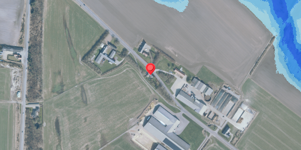Oversvømmelsesrisiko fra vandløb på Vennervej 21, 6950 Ringkøbing