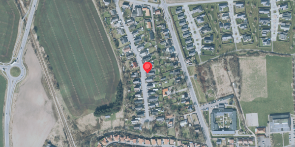 Oversvømmelsesrisiko fra vandløb på Fredensvang 21, 7600 Struer
