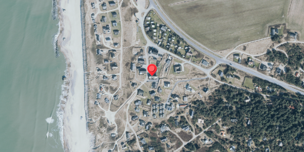 Oversvømmelsesrisiko fra vandløb på Bjerghuse 68A, 6990 Ulfborg