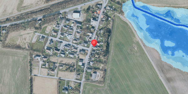 Oversvømmelsesrisiko fra vandløb på Kirkevej 21, 7830 Vinderup