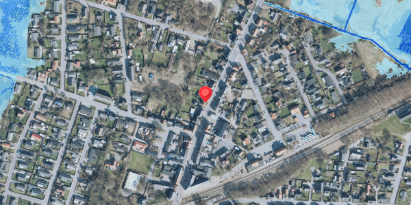 Oversvømmelsesrisiko fra vandløb på Nørregade 21, 7830 Vinderup